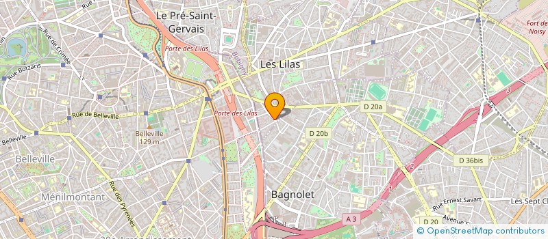 localisation de l'entreprise SCI L'ARMANDRE à LES LILAS