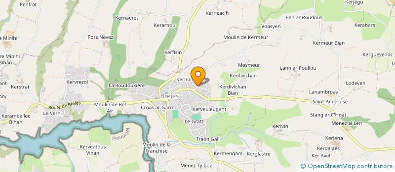 localisation de l'entreprise SCI L'ARMERIE  BRELES