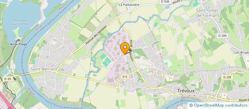 localisation de l'entreprise SCI L'ARMOISE  TREVOUX