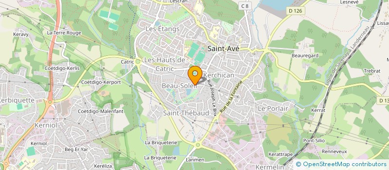 localisation de l'entreprise SCI L ARMORIQUE  SAINT-AVE