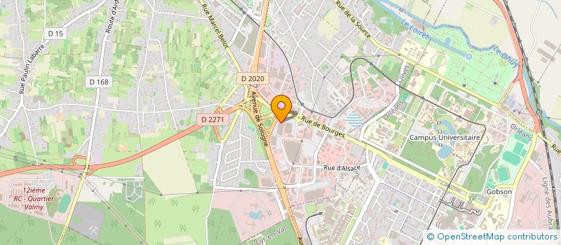 localisation de l'entreprise SCI L'ARONCIERE à OLIVET
