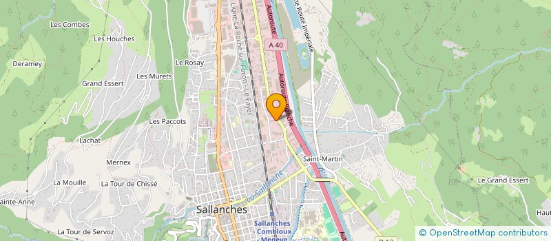 localisation de l'entreprise SCI L'ARPENNAZ à SALLANCHES