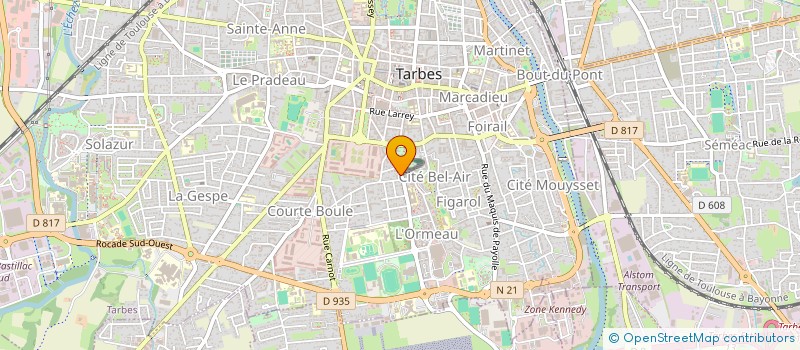 localisation de l'entreprise SCI L'ARRAYADE  TARBES