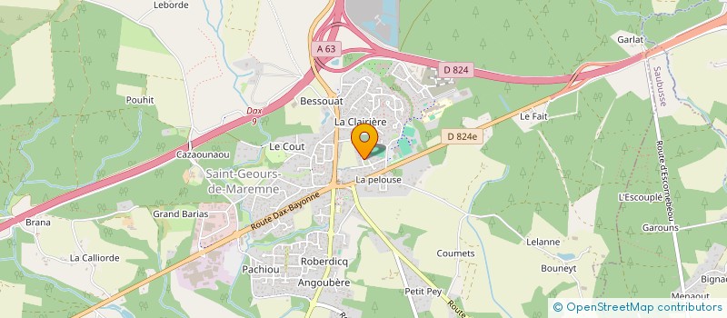 localisation de l'entreprise SCI L'ARRAYAT à SAINT-GEOURS-DE-MAREMNE