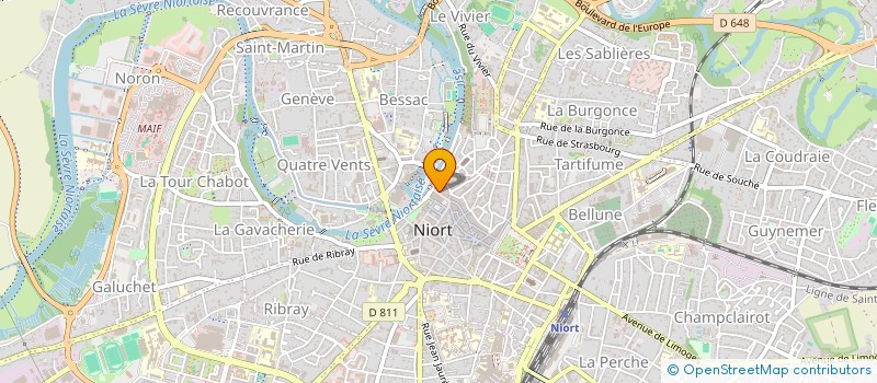 localisation de l'entreprise SCI L'ARROSEE  NIORT