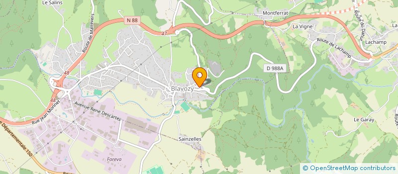 localisation de l'entreprise SCI L'ART CAUSE  BLAVOZY