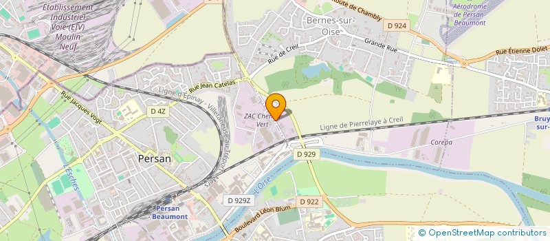 localisation de l'entreprise SCI L'ART EN CHACUN  BERNES-SUR-OISE