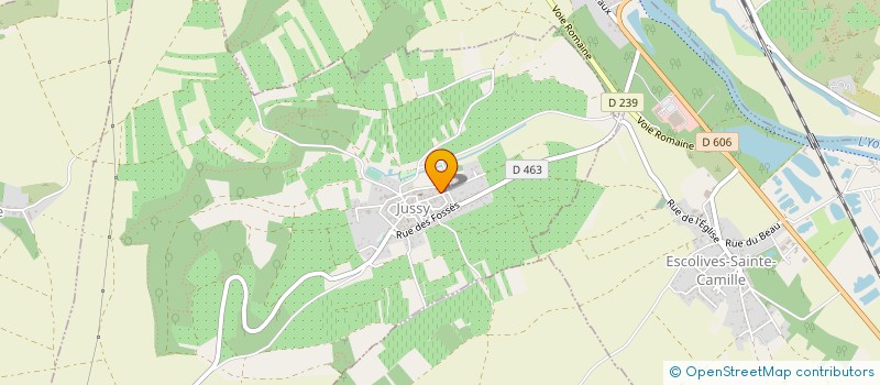 localisation de l'entreprise SCI L'ART ZAQUE  AUGY