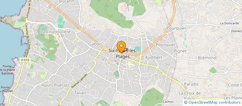 localisation de l'entreprise SCI L ARTIMON à SIX-FOURS-LES-PLAGES