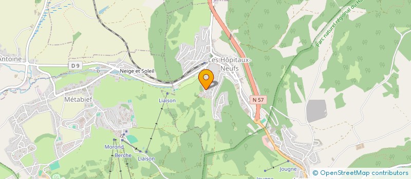 localisation de l'entreprise SCI L'AS DE COEUR  LES HOPITAUX-NEUFS