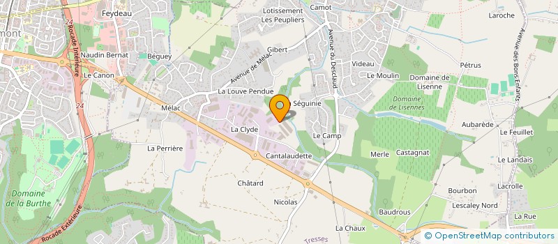 localisation de l'entreprise SCI L'AS DE TRESSES  TRESSES