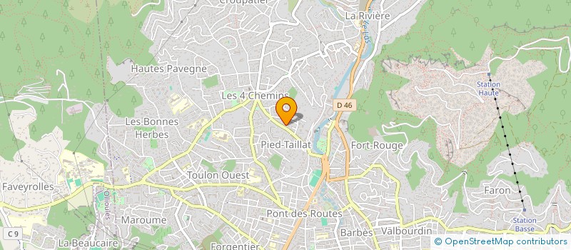 localisation de l'entreprise SCI L'ASCENSION  TOULON