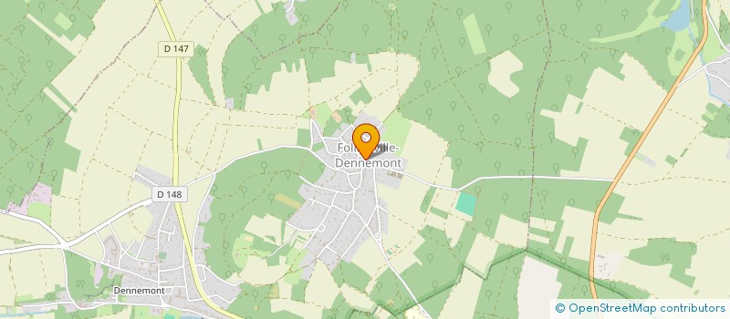 localisation de l'entreprise SCI L'ASINERIE  FOLLAINVILLE-DENNEMONT