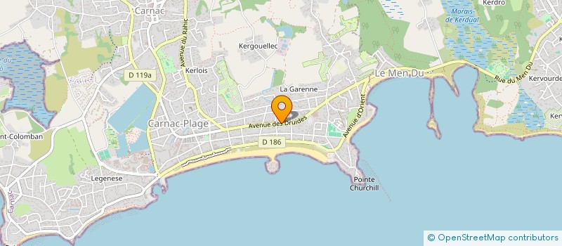 localisation de l'entreprise SCI L'ASTRAGALE  CARNAC