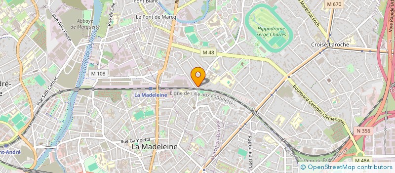 localisation de l'entreprise SCI L'ASTRAGALE à MARCQ-EN-BARŒUL