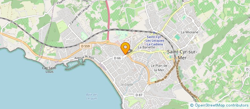 localisation de l'entreprise SCI L ASTROLABE à SAINT-CYR-SUR-MER