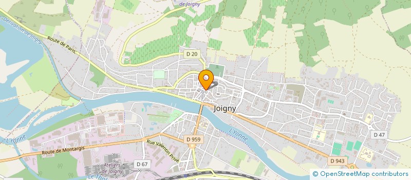 localisation de l'entreprise SCI L ATALANTE à JOIGNY