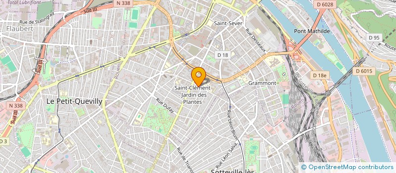 localisation de l'entreprise SCI L'ATELIER 14 à ROUEN