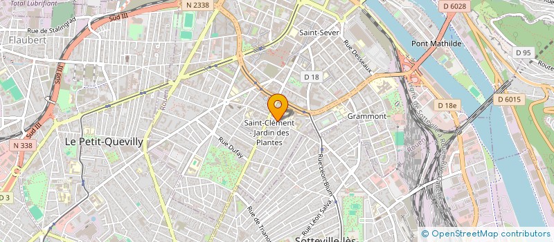 localisation de l'entreprise SCI L'ATELIER 17 à ROUEN