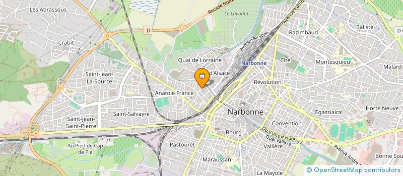 localisation de l'entreprise SCI L'ATELIER  NARBONNE