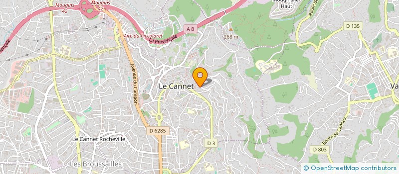localisation de l'entreprise SCI L'ATELIER à LE CANNET