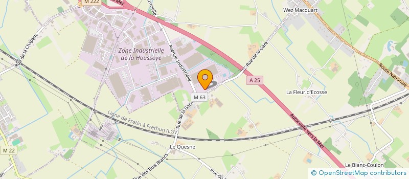 localisation de l'entreprise SCI L'ATELIER  LA CHAPELLE-D'ARMENTIERES