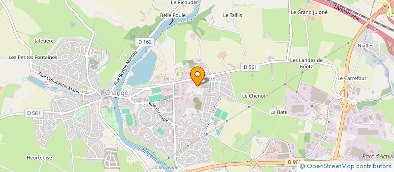 localisation de l'entreprise SCI L'ATELIER  CHANGE