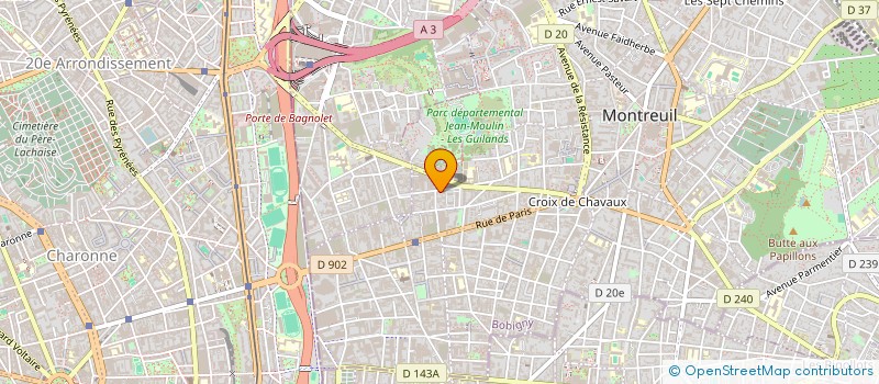 localisation de l'entreprise SCI L'ATELIER à MONTREUIL
