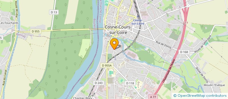 localisation de l'entreprise SCI L'ATELIER à COSNE-COURS-SUR-LOIRE