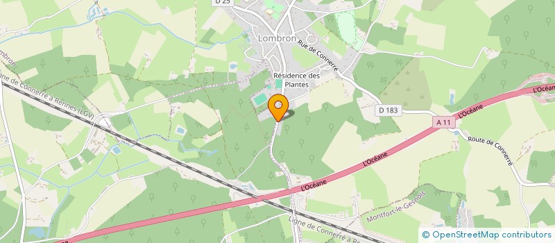 localisation de l'entreprise SCI L'ATELIER  LOMBRON