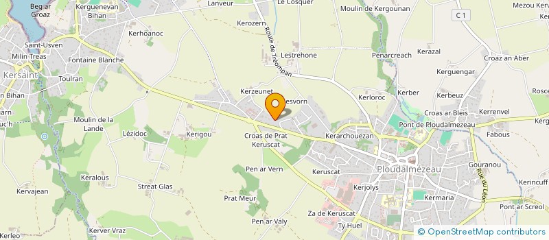 localisation de l'entreprise SCI L'ATELIER  PLOUDALMEZEAU