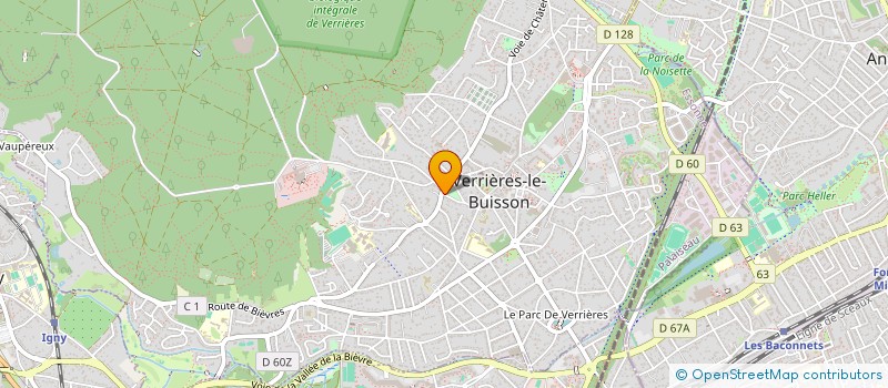 localisation de l'entreprise SCI L'ATELIER à VERRIERES-LE-BUISSON