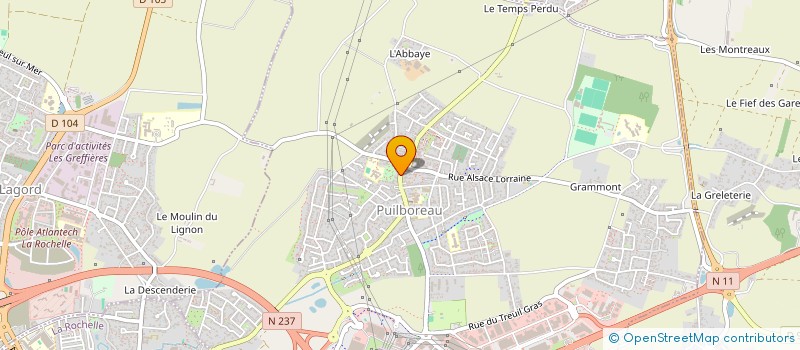 localisation de l'entreprise SCI L'ATELIER AND CO  SAINT-XANDRE