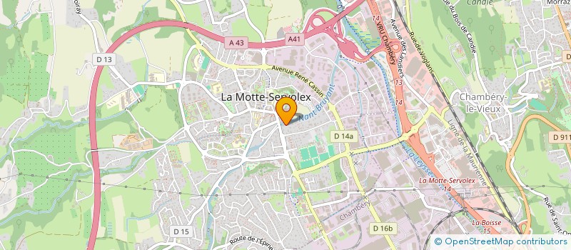 localisation de l'entreprise SCI L'ATELIER BL  LA MOTTE-SERVOLEX