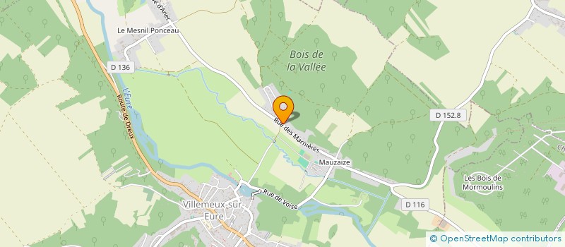 localisation de l'entreprise SCI L'ATELIER CARNOT  VILLEMEUX-SUR-EURE