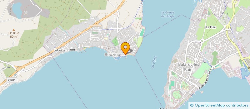 localisation de l'entreprise SCI L ATELIER DE BOUZIGUES  BOUZIGUES