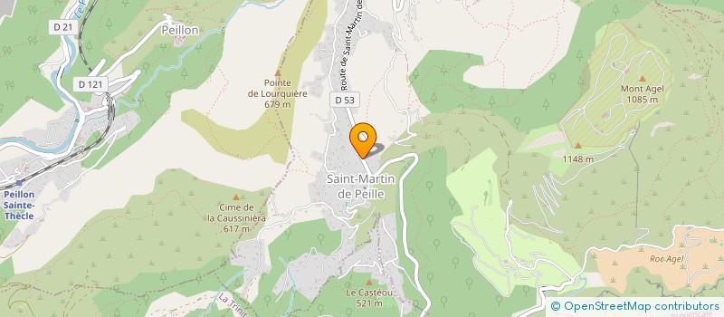 localisation de l'entreprise SCI L'ATELIER DE LA GARE  PEILLE