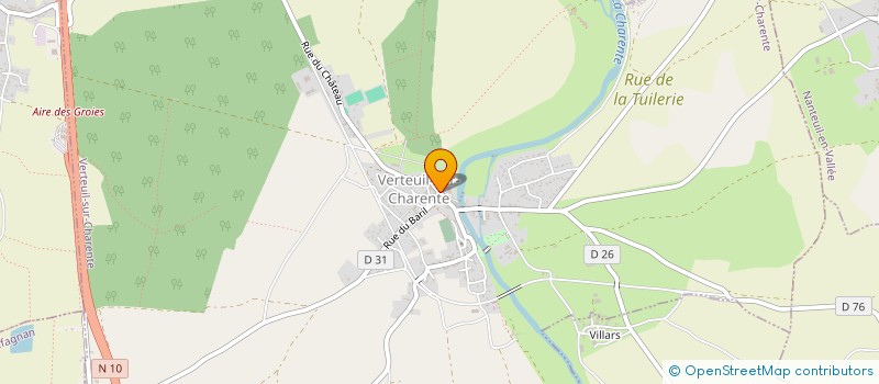 localisation de l'entreprise SCI L'ATELIER DES ARTISTES à VERTEUIL-SUR-CHARENTE