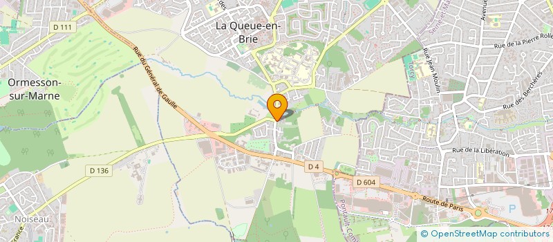 localisation de l'entreprise SCI L'ATELIER DES CHAMPS  LA QUEUE-EN-BRIE