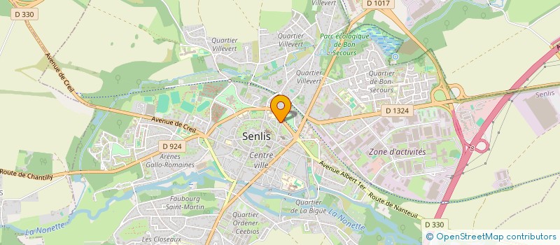 localisation de l'entreprise SCI L'ATELIER DES FEES  SENLIS