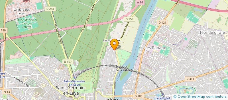 localisation de l'entreprise SCI L'ATELIER DU 57  LE PECQ