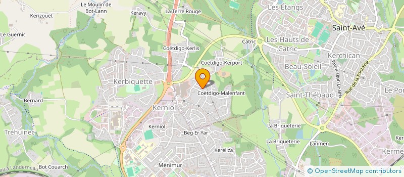 localisation de l'entreprise SCI L'ATELIER DU CAFE  SAINT-AVE