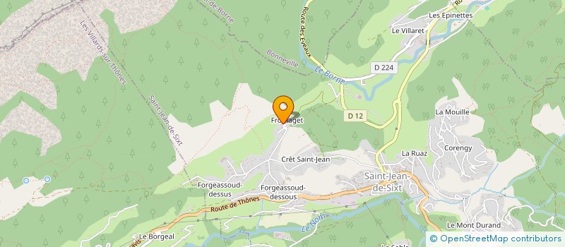 localisation de l'entreprise SCI L ATELIER DU KINE  SAINT-JEAN-DE-SIXT