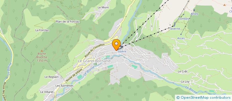 localisation de l'entreprise SCI L'ATELIER FOURNIER BIDOZ à LE GRAND-BORNAND