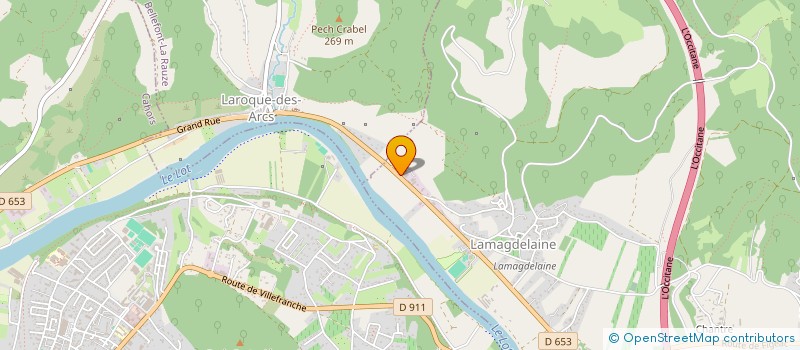 localisation de l'entreprise SCI L ATELIER PONS  LAMAGDELAINE