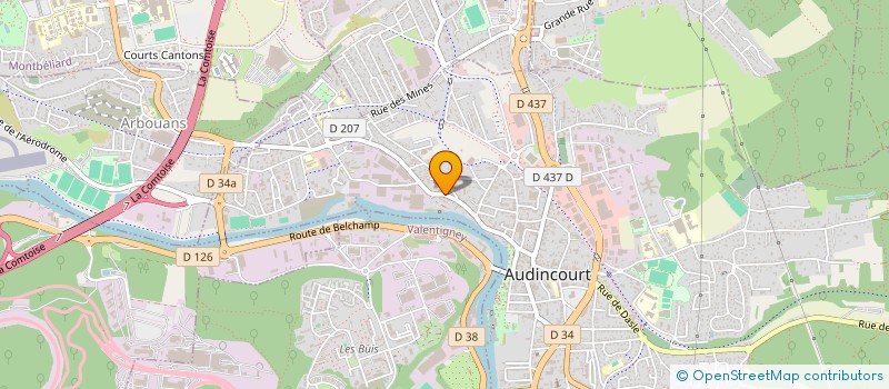 localisation de l'entreprise SCI L ATLASSE  AUDINCOURT