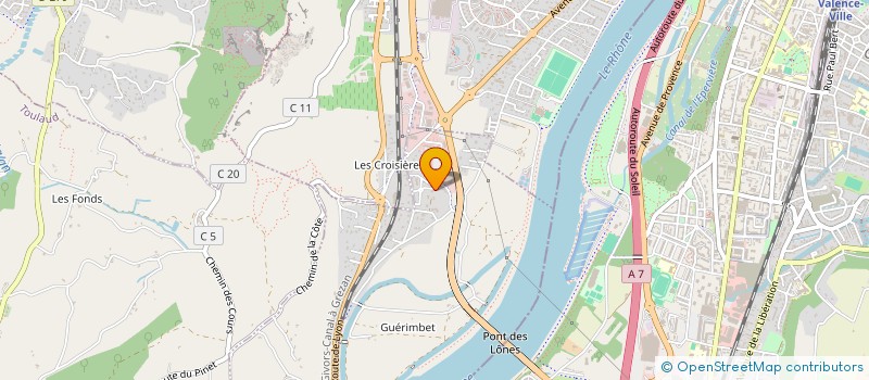 localisation de l'entreprise SCI L'ATOME  SOYONS