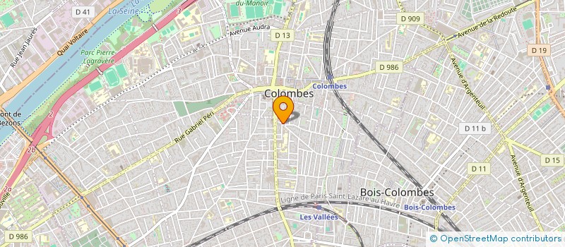 localisation de l'entreprise SCI L'ATTRAPE-COEUR  COLOMBES