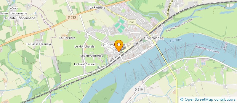 localisation de l'entreprise SCI L'ATYPIQUE  INGRANDES-LE-FRESNE-SUR-LOIRE