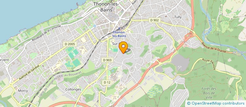 localisation de l'entreprise SCI L'AU à THONON-LES-BAINS
